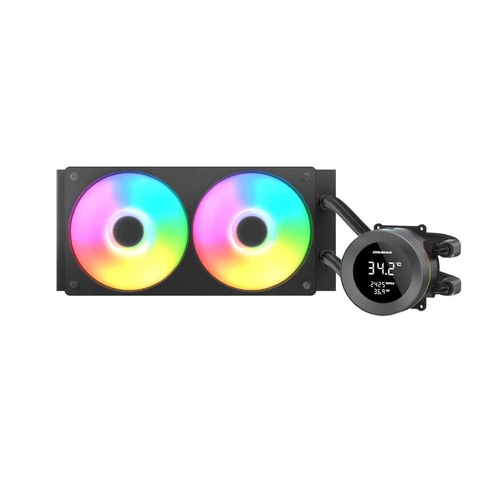 Cougar CPU Cooler Liquid Poseidon Vistek ARGB 240 (Black) view 2